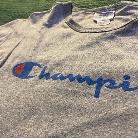 Grey Champion Script Logo Tee Reverse Weave Medium - Picture 2 of 4